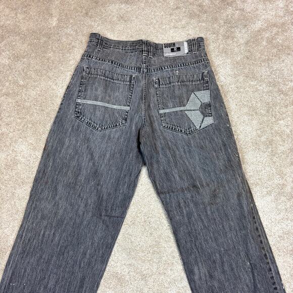 Vintage Southpole Y2K Baggy Paint Splatter Jeans Men's 34x30 Grunge Hip Hop - Picture 4 of 11